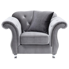 Frostine Silver Chair - furniture place usa