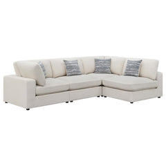 Serene Beige 4 Pc Sectional - furniture place usa