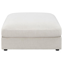 Serene Beige Ottoman - furniture place usa