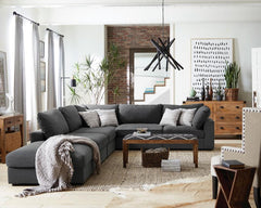 Serene Grey 4 Pc Sectional - furniture place usa