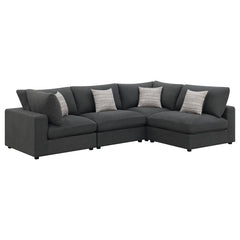 Serene Grey 4 Pc Sectional - furniture place usa