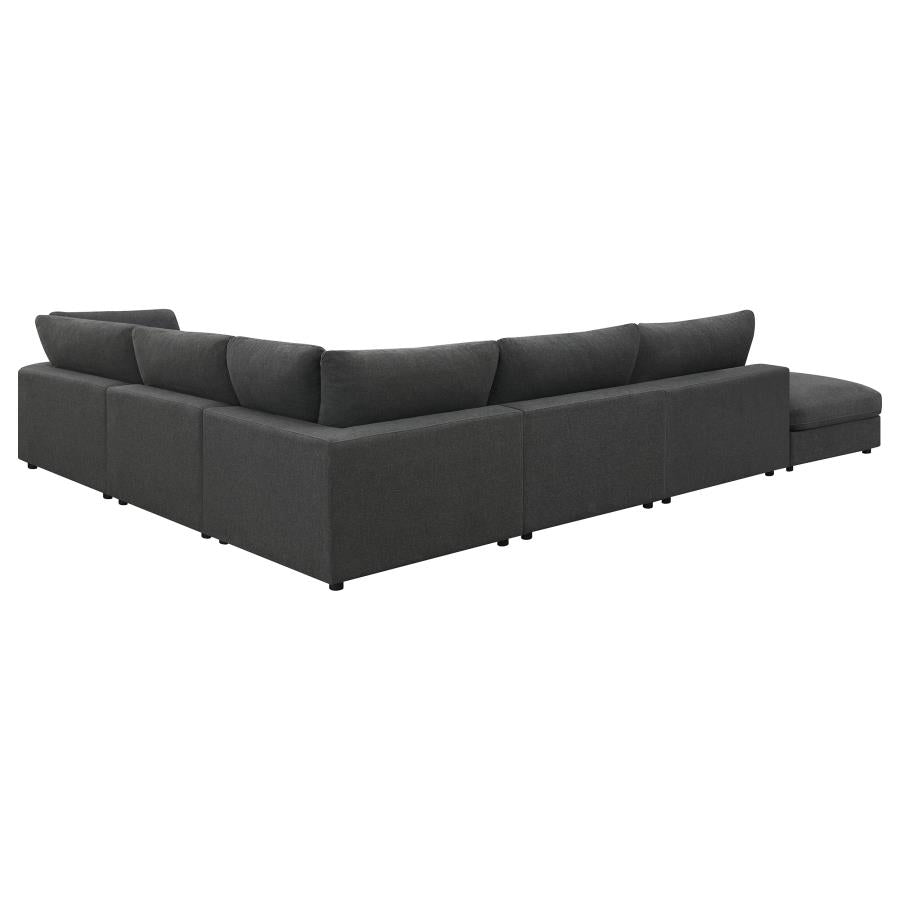 Serene Grey 6 Pc Sectional - furniture place usa