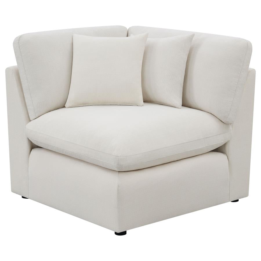 Hobson Ivory 6 Pc Sectional - furniture place usa