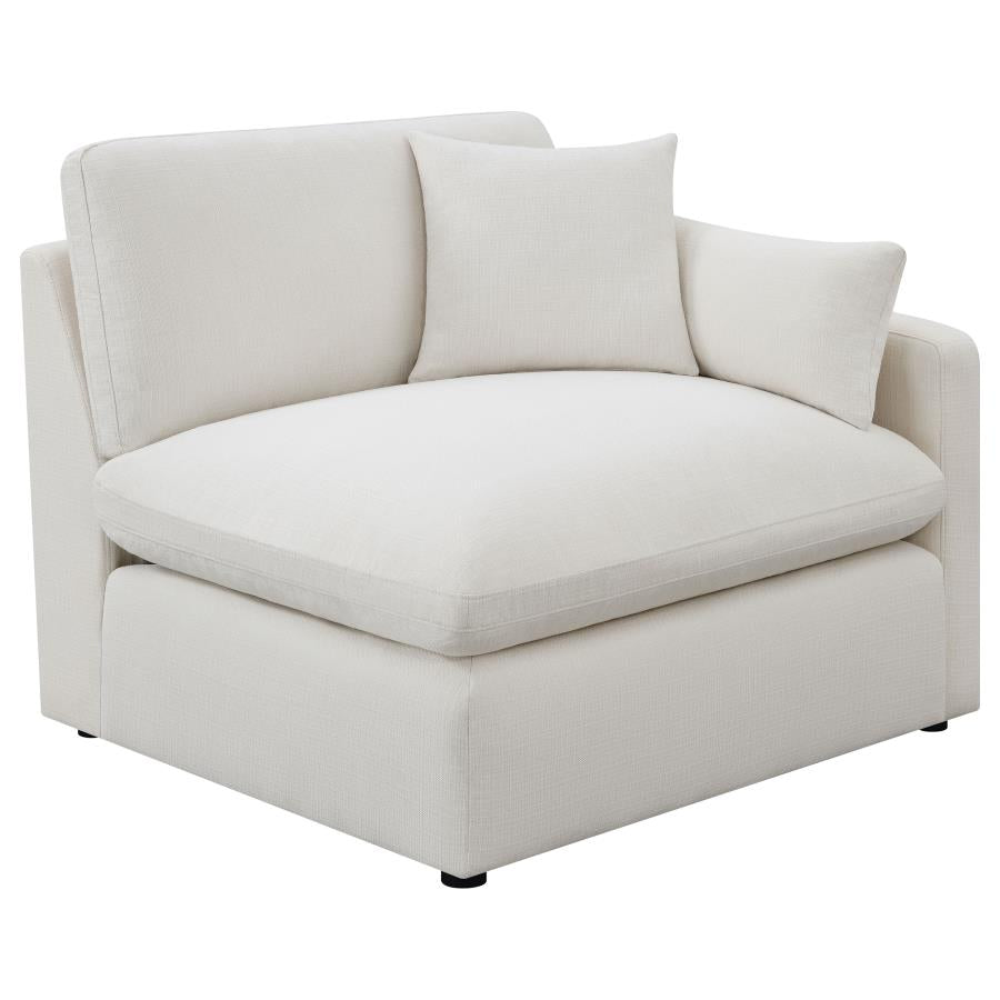 Hobson Ivory 6 Pc Sectional - furniture place usa