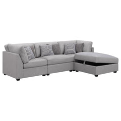 Cambria Grey 4 Pc Sectional - furniture place usa