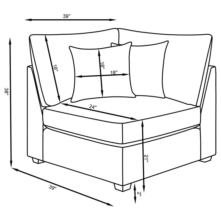 Cambria Grey 4 Pc Sectional - furniture place usa