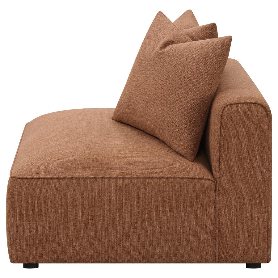 Jennifer Brown Armless Chair - furniture place usa