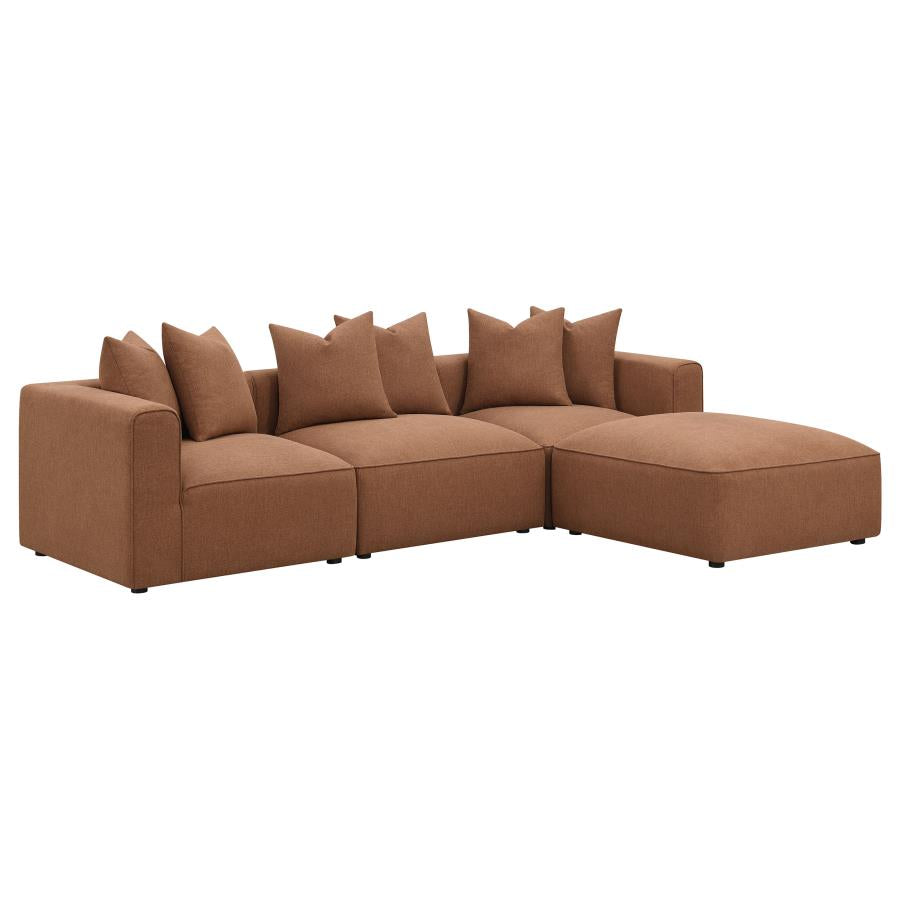 Jennifer Brown Ottoman - furniture place usa