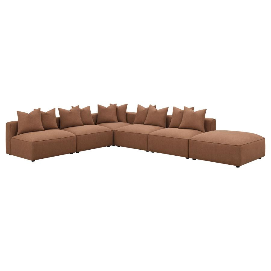 Jennifer Brown Ottoman - furniture place usa