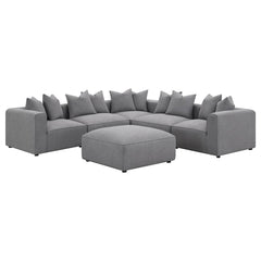 Jennifer Grey Ottoman - furniture place usa