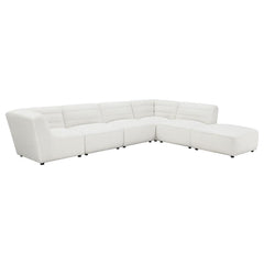 Sunny White 6 Pc Sectional - furniture place usa