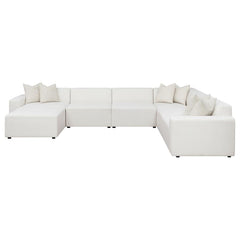 Freddie White 7 Pc Sectional - furniture place usa