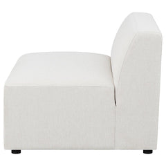 Freddie White Armless Chair - furniture place usa