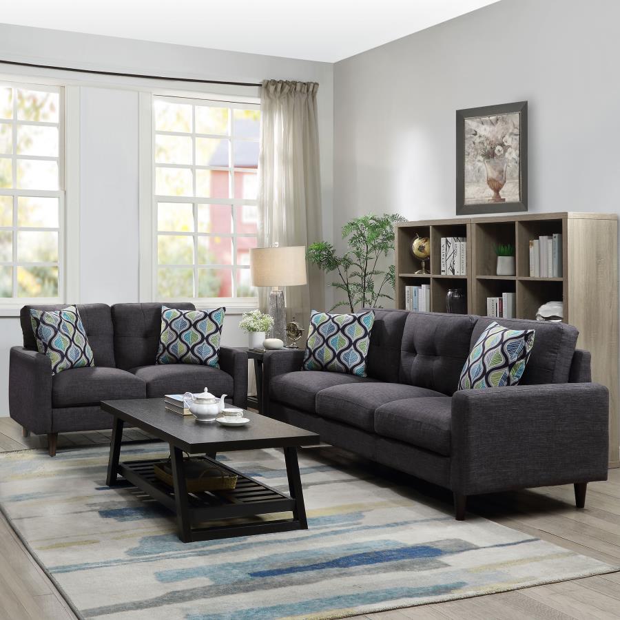 Watsonville Grey 2 Pc Sofa Set - furniture place usa