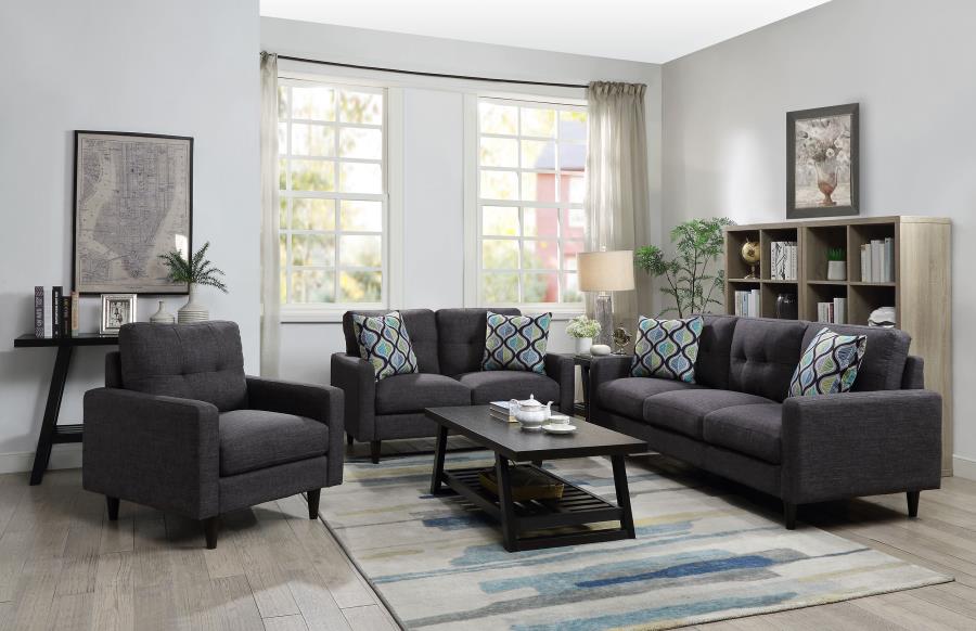 Watsonville Grey 3 Pc Sofa Set - furniture place usa