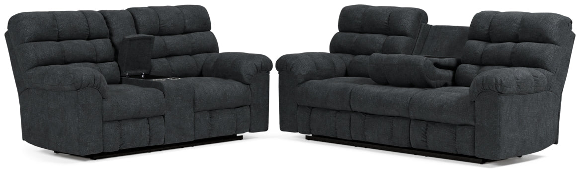 Wilhurst Sofa and Loveseat - furniture place usa