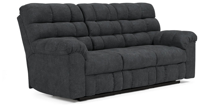 Wilhurst Reclining Sofa with Drop Down Table - furniture place usa