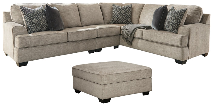 Bovarian 3-Piece Sectional with Ottoman - PKG001480 - furniture place usa