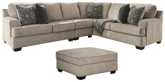 Bovarian 3-Piece Sectional with Ottoman - furniture place usa