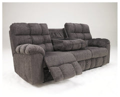 Acieona Reclining Sofa with Drop Down Table - furniture place usa