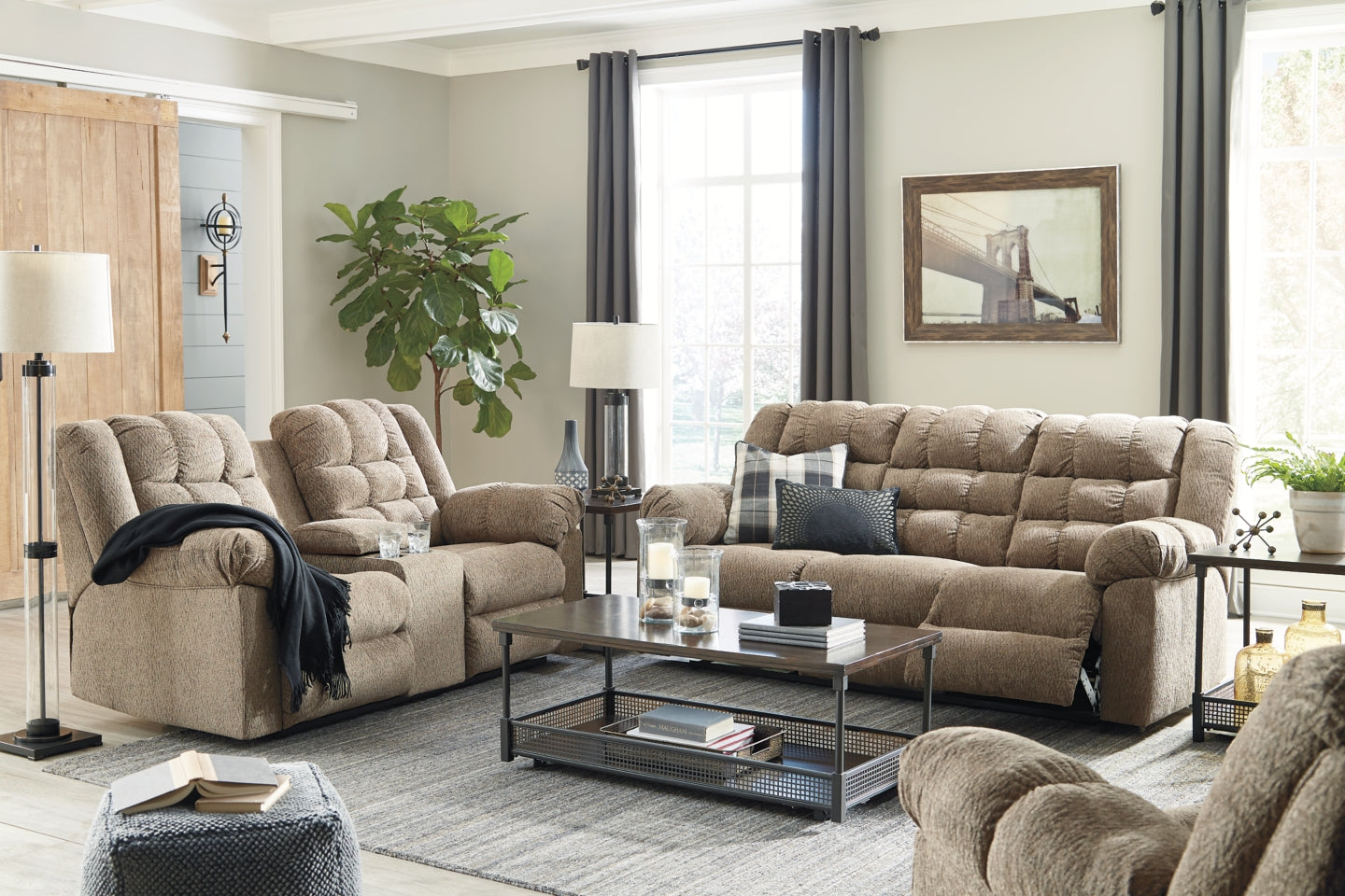 Workhorse Sofa, Loveseat and Recliner - furniture place usa