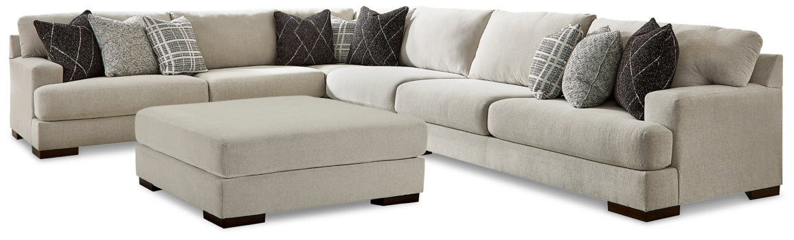 Artsie 4-Piece Sectional with Ottoman - furniture place usa
