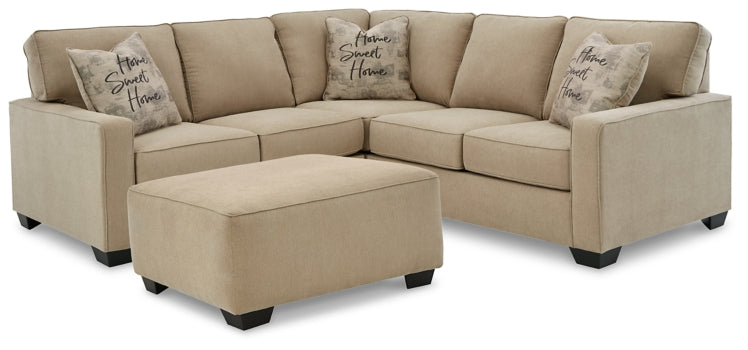 Lucina 2-Piece Sectional with Ottoman - PKG013133 - furniture place usa