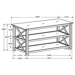 Rachelle Brown Sofa Table - furniture place usa