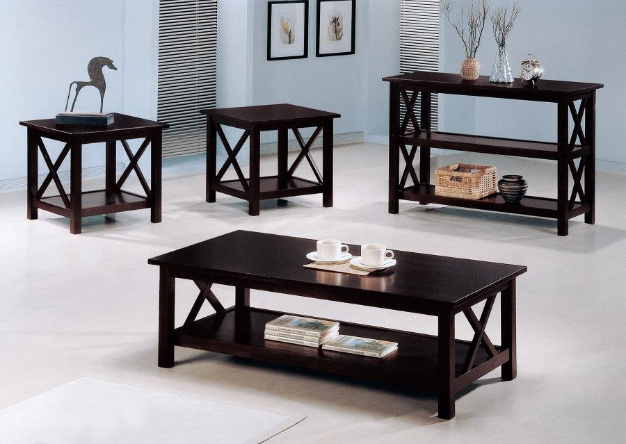 Rachelle Brown Sofa Table - furniture place usa