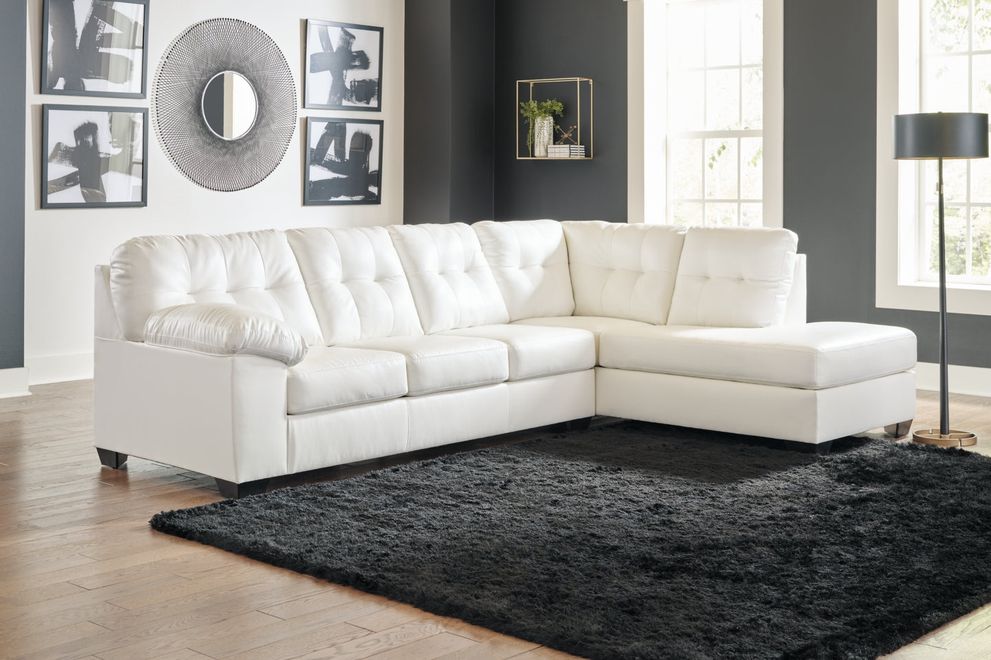 Donlen 2-Piece Sectional with Ottoman - PKG013152 - furniture place usa