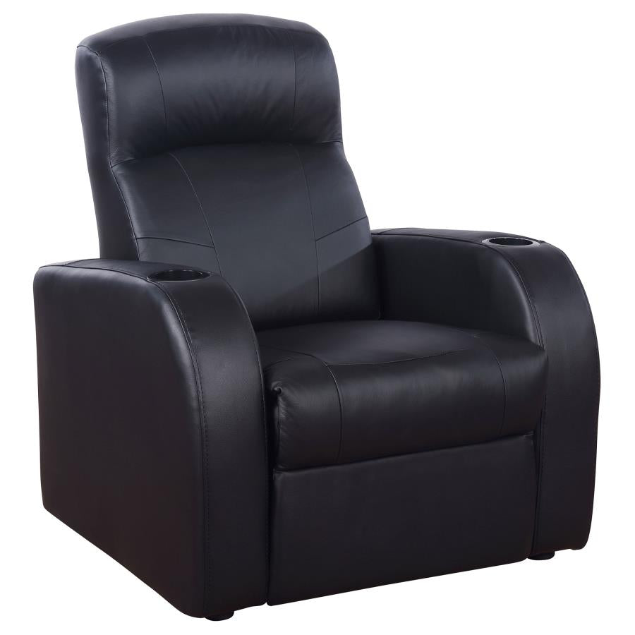 Cyrus Black Recliner - furniture place usa