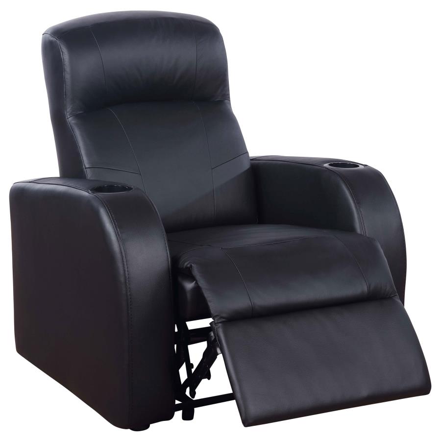 Cyrus Black Recliner - furniture place usa