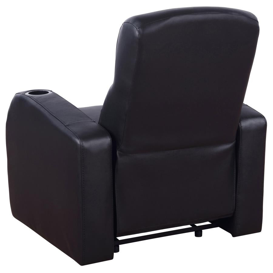 Cyrus Black Recliner - furniture place usa