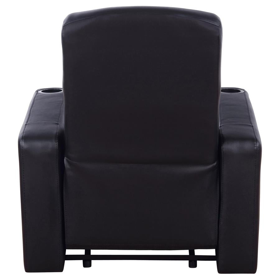 Cyrus Black Recliner - furniture place usa