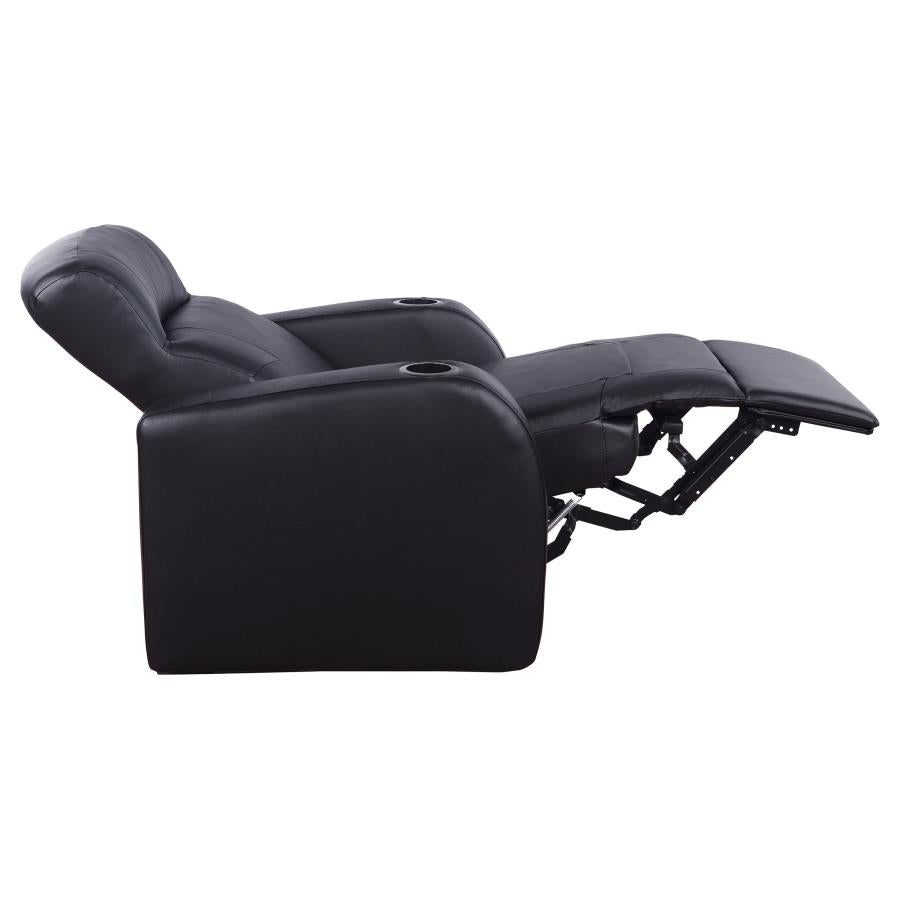 Cyrus Black Recliner - furniture place usa