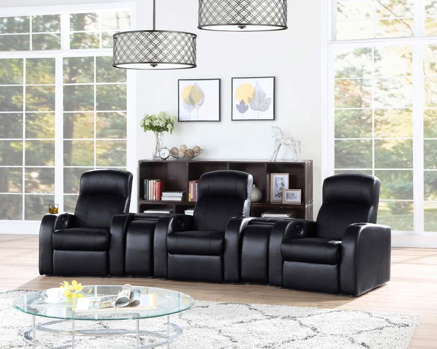 Cyrus Black Recliner - furniture place usa