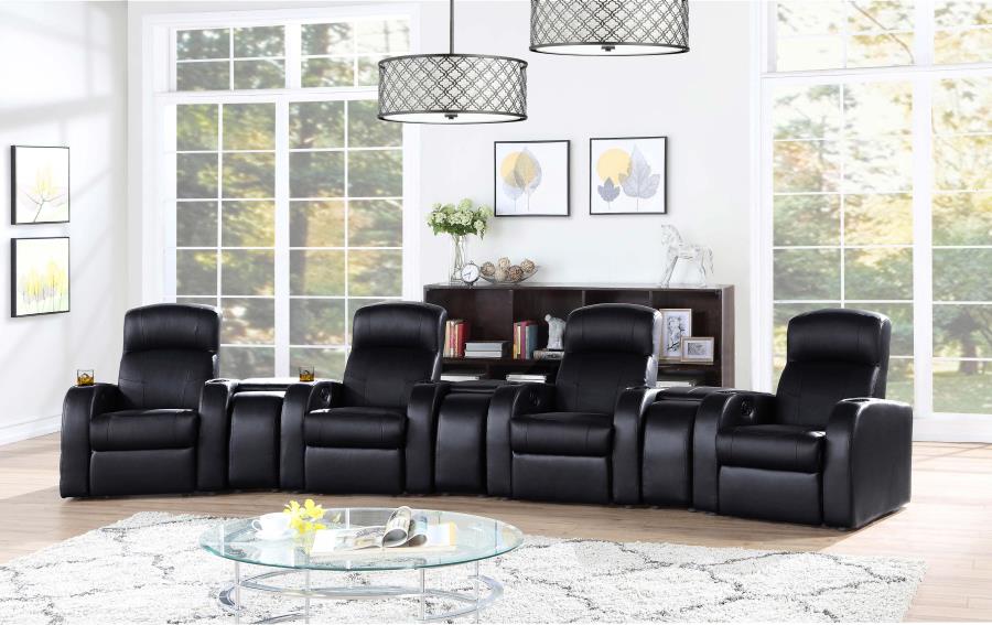 Cyrus Black Recliner - furniture place usa