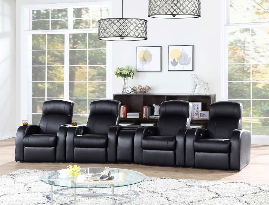 Cyrus Black Recliner - furniture place usa