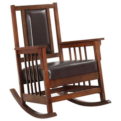 Ida Brown Rocking Chair - furniture place usa