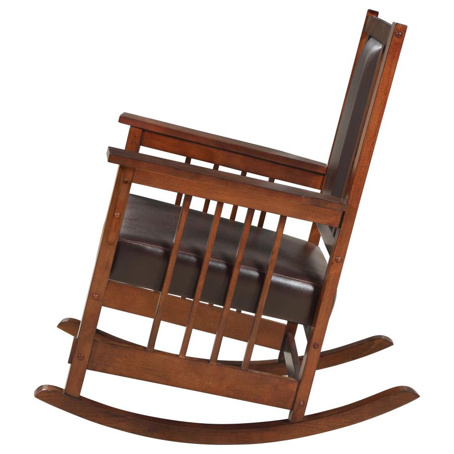 Ida Brown Rocking Chair - furniture place usa