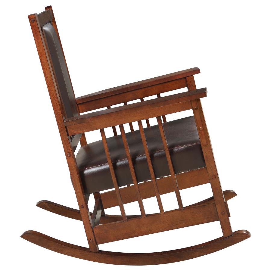 Ida Brown Rocking Chair - furniture place usa