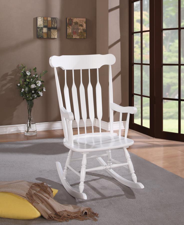 Gina White Rocking Chair - furniture place usa