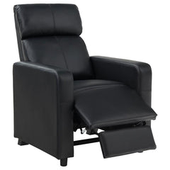 Toohey Black Push Back Recliner - furniture place usa