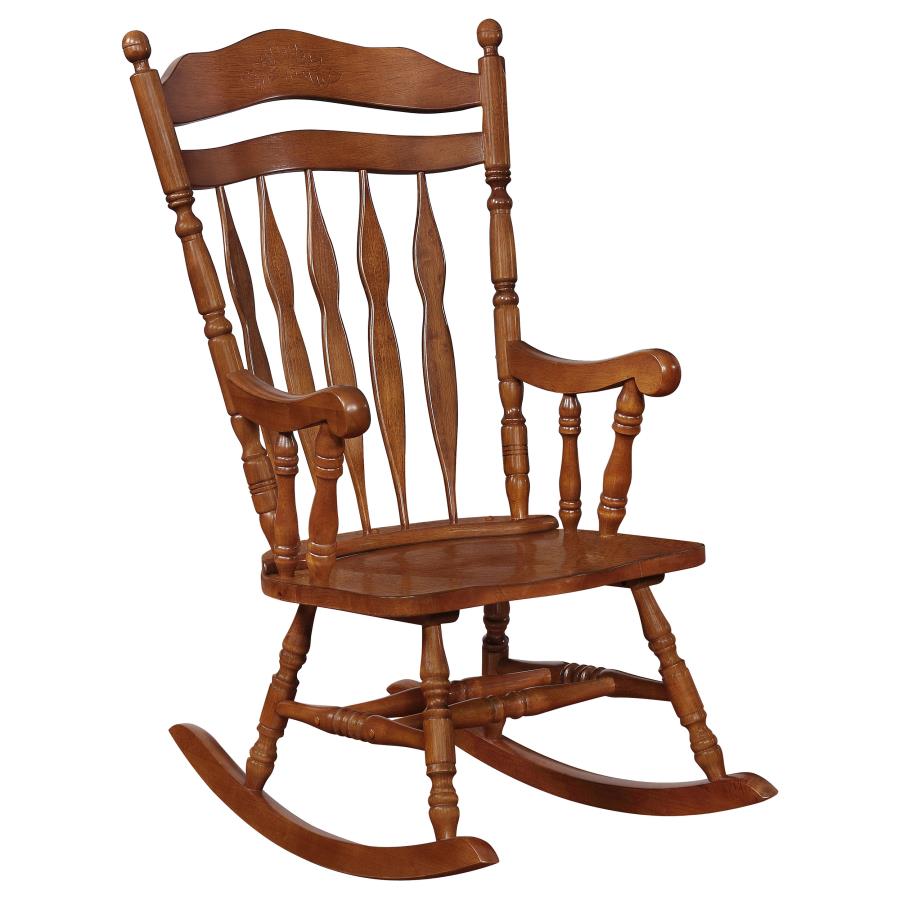 Aylin Brown Rocking Chair - furniture place usa