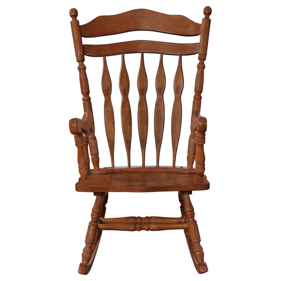 Aylin Brown Rocking Chair - furniture place usa