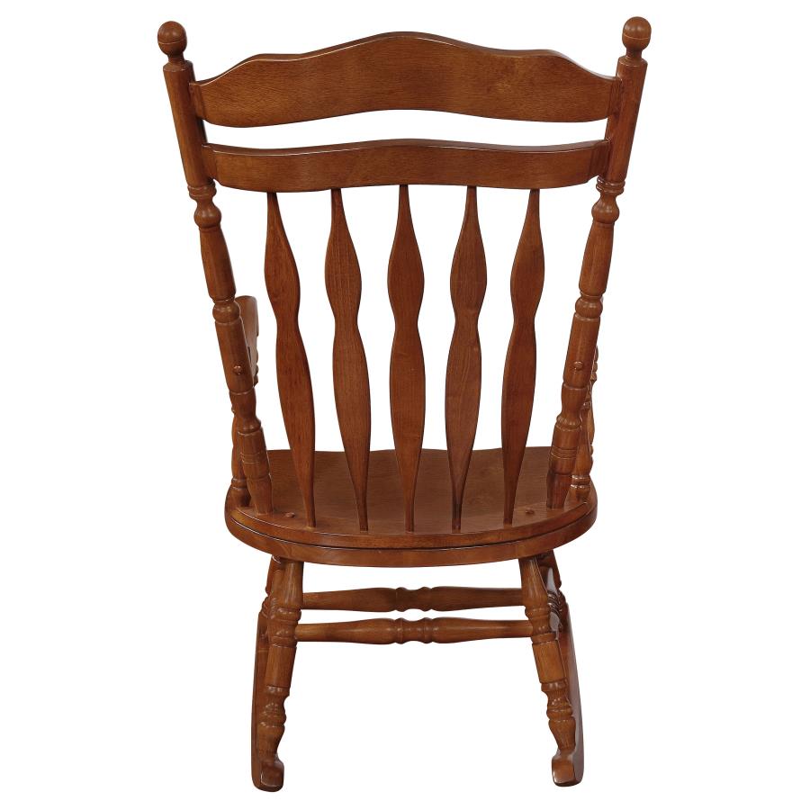 Aylin Brown Rocking Chair - furniture place usa