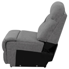 Higgins Grey Armless Chair - furniture place usa