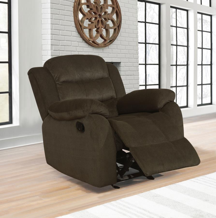 Rodman Brown Glider Recliner - furniture place usa