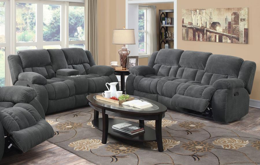 Weissman Grey 2 Pc Motion Sofa Set - furniture place usa