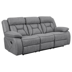 Higgins Grey 3 Pc Motion Sofa Set - furniture place usa